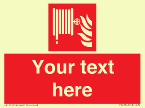 Custom Fire hose reel Sign